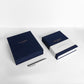 Birdseye view, Travel journal and keepsake box set in navy blue